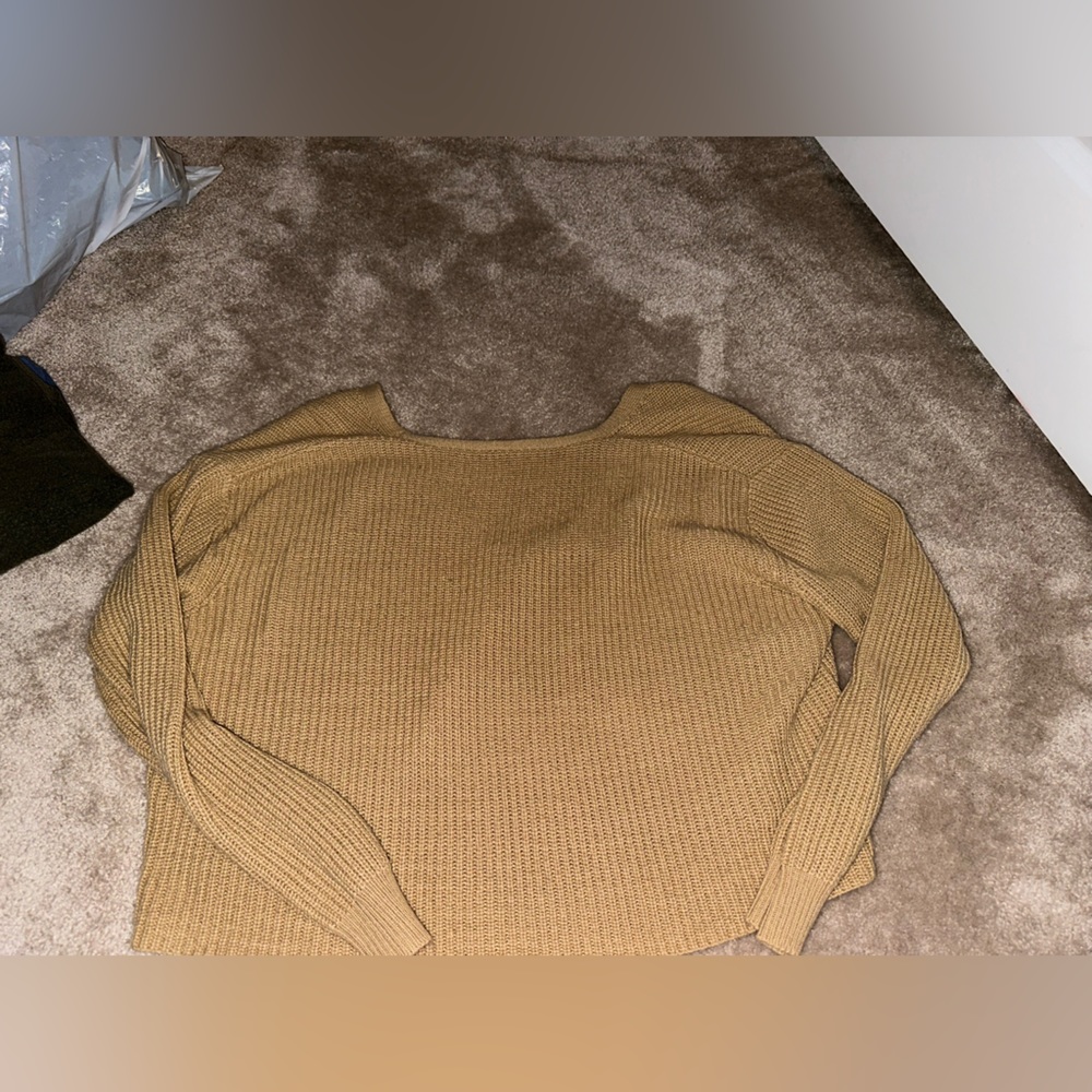 Open back sweater